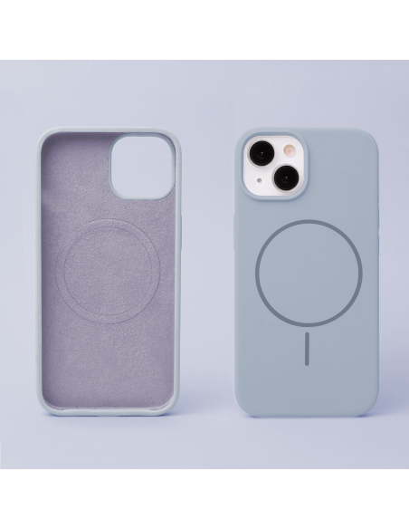 Coque Silicone Thin Mag pour iPhone 17 Pro Max Bleu