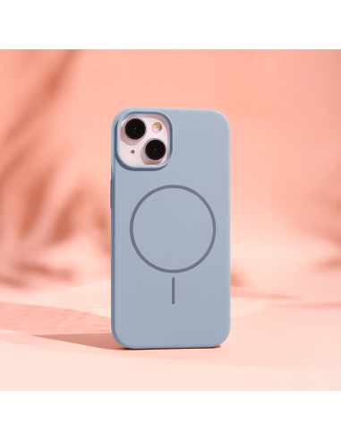 Coque Silicone Thin Mag pour iPhone 17 Pro Max Bleu