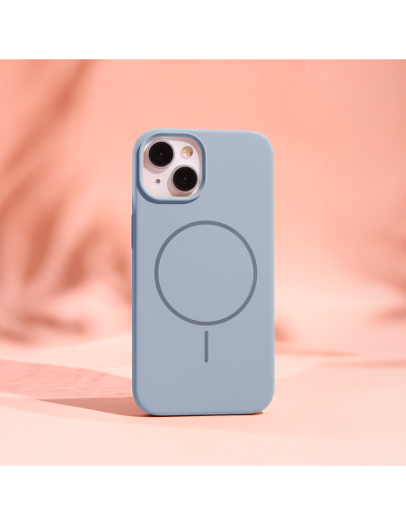 Coque Silicone Thin Mag pour iPhone 17 Air Bleu