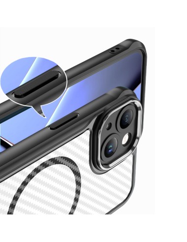 Coque Defender Carbon Mag pour iPhone 17 Air Noir
