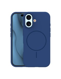 Coque Silicone Thin Magsafe pour iPhone 17 Bleu Marine