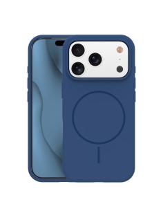 Coque Silicone Thin Magsafe pour iPhone 17 Pro Bleu Marine