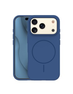 Coque Silicone Thin Magsafe pour iPhone 17 Pro Max Bleu Marine