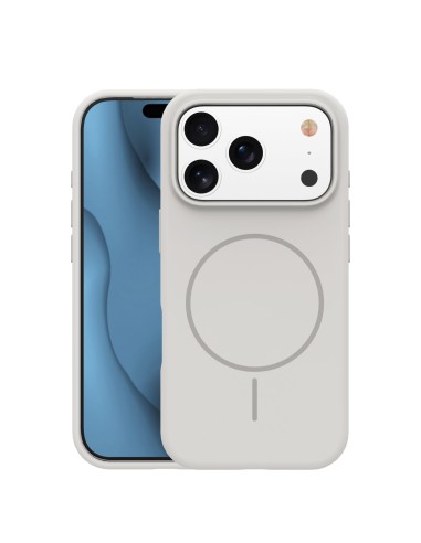 Coque Silicone Thin Magsafe pour iPhone 17 Pro Gris