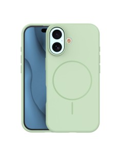 Coque Silicone Thin Magsafe pour iPhone 17 Vert