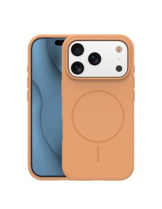Coque Silicone Thin Magsafe pour iPhone 17 Pro orange