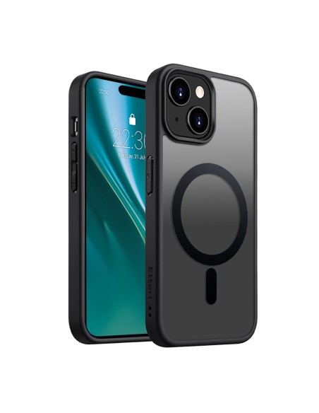 Coque Etteri Matt Magsafe pour iPhone 17 Pro Max Noir