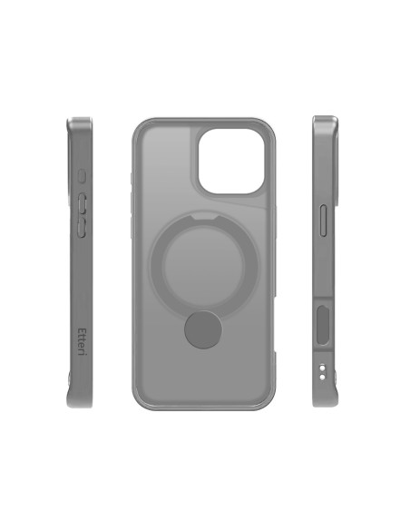 Coque Etteri Matt Magsafe Ring pour iPhone 17 Gris