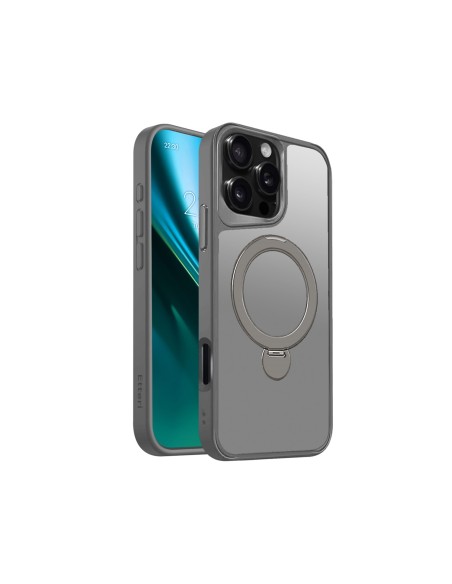 Coque Etteri Matt Magsafe Ring pour iPhone 17 Pro Gris