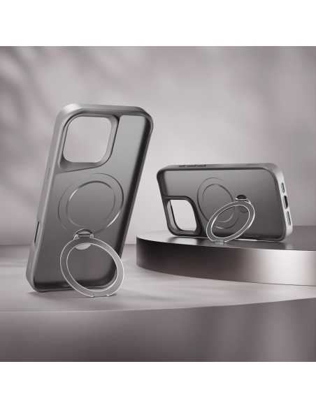 Coque Etteri Matt Magsafe Ring pour iPhone 17 Pro Gris