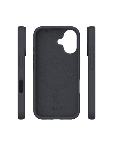 Coque Etteri Silicone Magsafe pour iPhone 17 Pro Noir