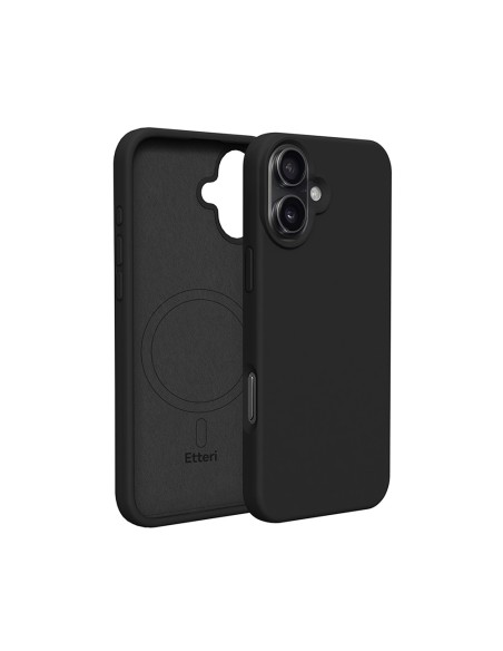 Coque Etteri Silicone Magsafe pour iPhone 17 Pro Max Noir