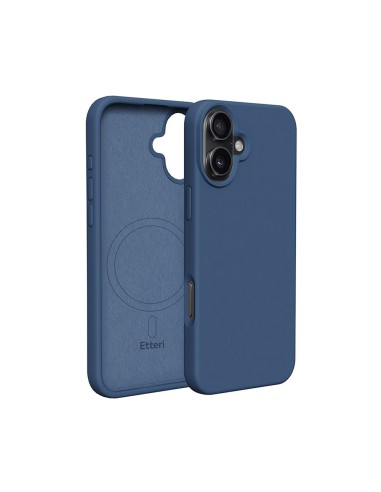 Coque Etteri Silicone Magsafe pour iPhone 17 Pro Max Bleu