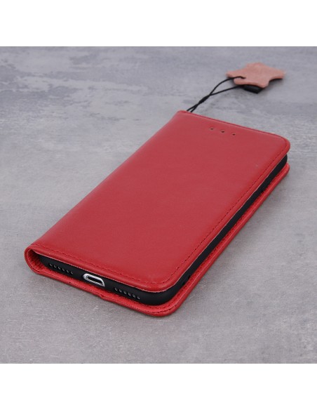 Étui Genuine Cuir Véritable Smart Pro pour iPhone 17 Air Bordeaux