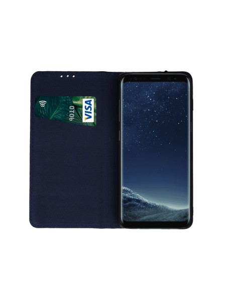 Étui Genuine Cuir Véritable Smart Pro pour iPhone 17 Air Bleu Marine