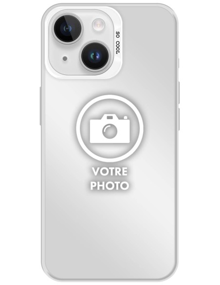 Coque silicone So Cool personnalisée Argent pour Apple iPhone 13 | iPhone 14