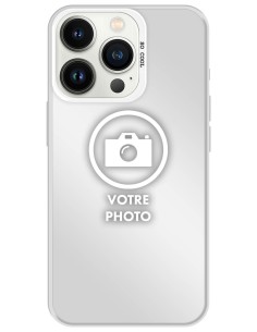 Coque silicone So Cool personnalisée Argent pour Apple iPhone 13 Pro