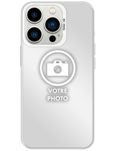 Coque silicone So Cool personnalisée Argent pour Apple iPhone 13 Pro Max