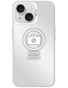 Coque silicone So Cool personnalisée Argent pour Apple iPhone 14 Plus