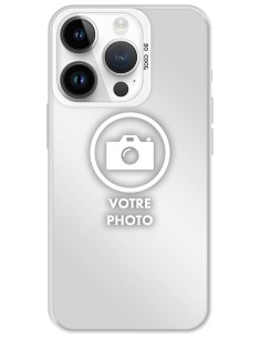 Coque silicone So Cool personnalisée Argent pour Apple iPhone 14 Pro