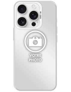 Coque silicone So Cool personnalisée Argent pour Apple iPhone 16 Pro Max