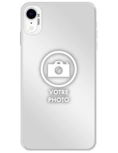 Coque silicone So Cool personnalisée Argent pour Apple iPhone XR