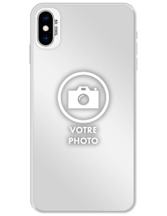 Coque silicone So Cool personnalisée Argent pour Apple iPhone XS Max