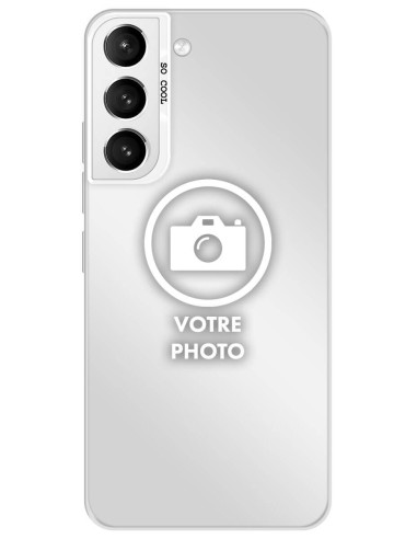 Coque silicone So Cool personnalisée Argent pour Samsung Galaxy S21 FE