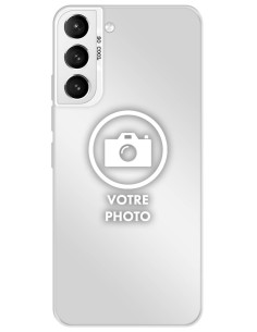 Coque silicone So Cool personnalisée Argent pour Samsung Galaxy S21 Plus
