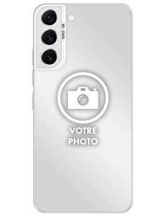 Coque silicone So Cool personnalisée Argent pour Samsung Galaxy S22 Plus