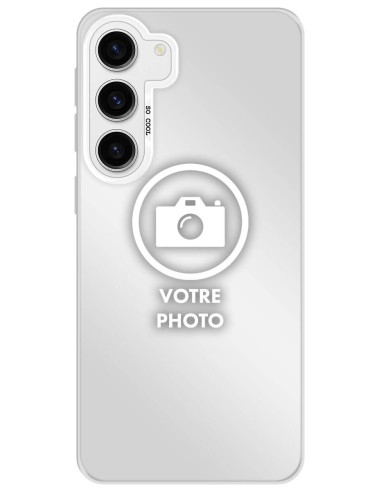 Coque silicone So Cool personnalisée Argent pour Samsung Galaxy S23 FE
