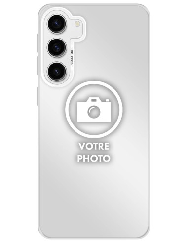 Coque silicone So Cool personnalisée Argent pour Samsung Galaxy S23 Plus