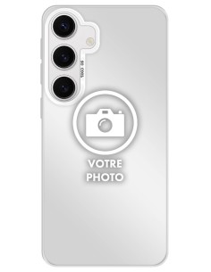 Coque silicone So Cool personnalisée Argent pour Samsung Galaxy S24