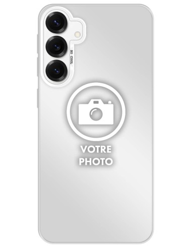 Coque silicone So Cool personnalisée Argent pour Samsung Galaxy S25 Plus