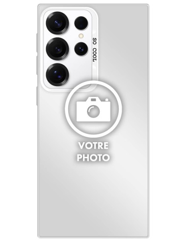 Coque silicone So Cool personnalisée Argent pour Samsung Galaxy S25 Ultra