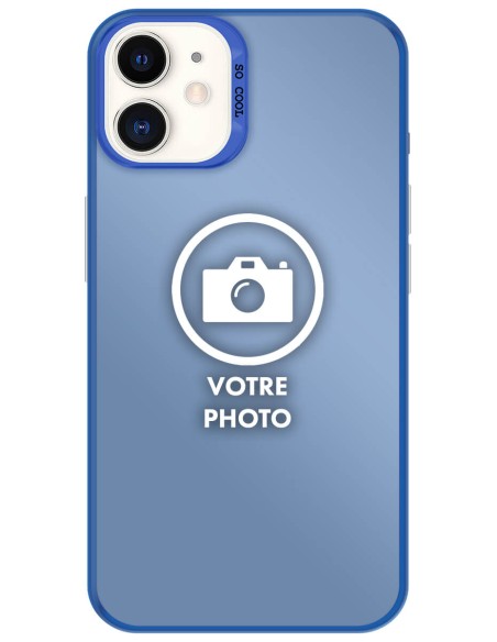 Coque silicone So Cool personnalisée Bleu pour Apple iPhone 11