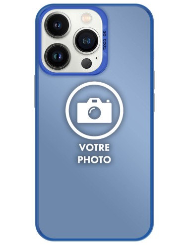 Coque silicone So Cool personnalisée Bleu pour Apple iPhone 13 Pro