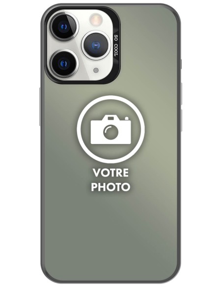 Coque silicone So Cool personnalisée Noir pour Apple iPhone 11 Pro Max