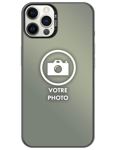 Coque silicone So Cool personnalisée Noir pour Apple iPhone 12 | iPhone 12 Pro