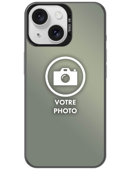 Coque silicone So Cool personnalisée Noir pour Apple iPhone 14 Plus