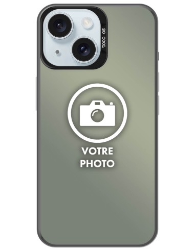 Coque silicone So Cool personnalisée Noir pour Apple iPhone 15