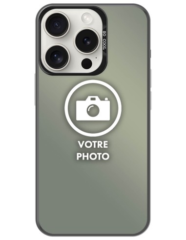 Coque silicone So Cool personnalisée Noir pour Apple iPhone 15 Pro