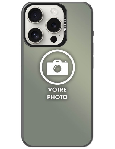 Coque silicone So Cool personnalisée Noir pour Apple iPhone 15 Pro Max