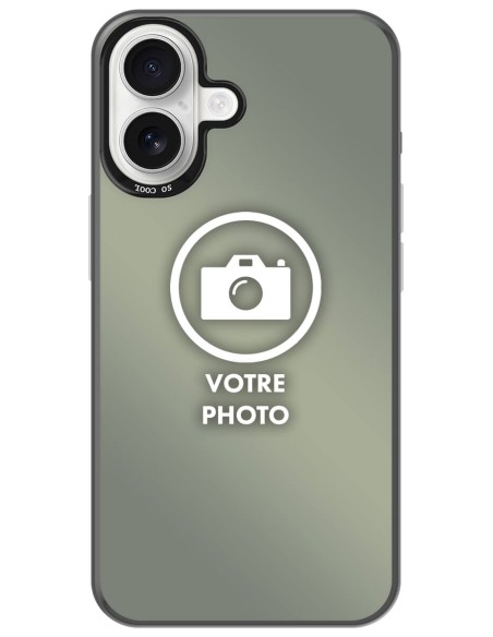 Coque silicone So Cool personnalisée Noir pour Apple iPhone 16