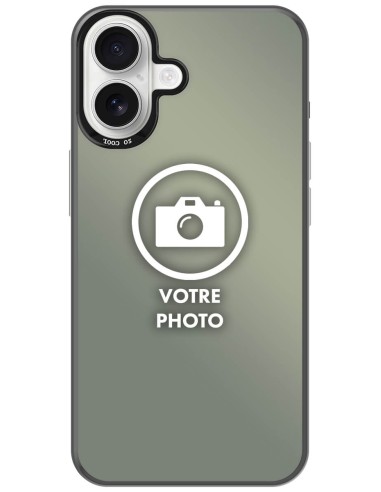 Coque silicone So Cool personnalisée Noir pour Apple iPhone 16 Plus