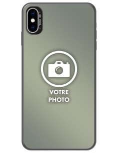 Coque silicone So Cool personnalisée Noir pour Apple iPhone X / XS