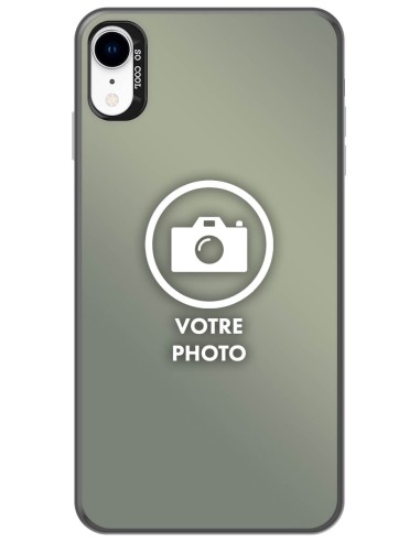 Coque silicone So Cool personnalisée Noir pour Apple iPhone XR