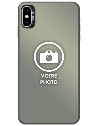 Coque silicone So Cool personnalisée Noir pour Apple iPhone XS Max