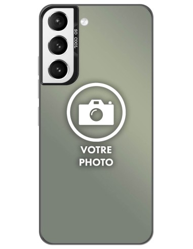 Coque silicone So Cool personnalisée Noir pour Samsung Galaxy S21 FE