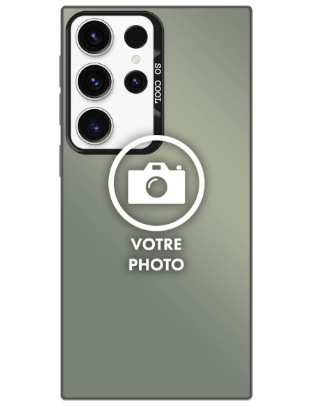 Coque silicone So Cool personnalisée Noir pour Samsung Galaxy S23 Ultra